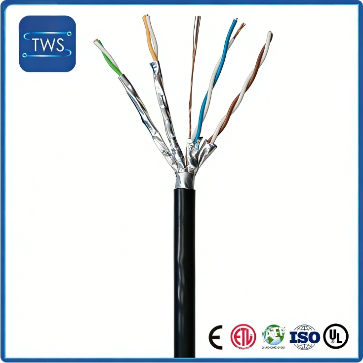 High Quality Hot Sale F/FTP CAT8 PVC Cable for Home